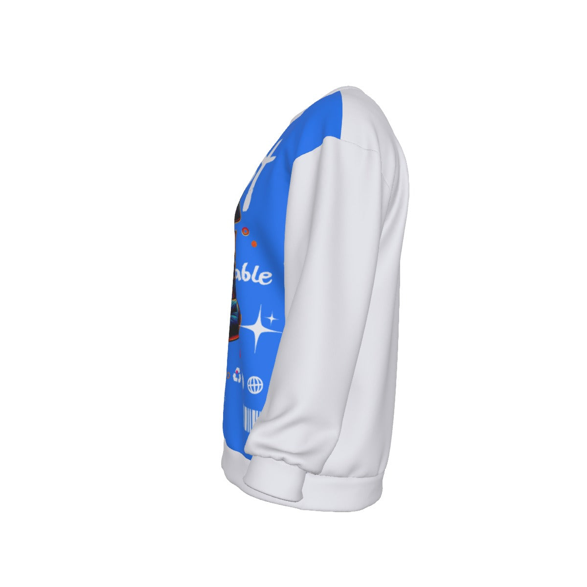All-Over Print Men's Drop Shoulder Round Neck Long-Sleeved Sweatshirt