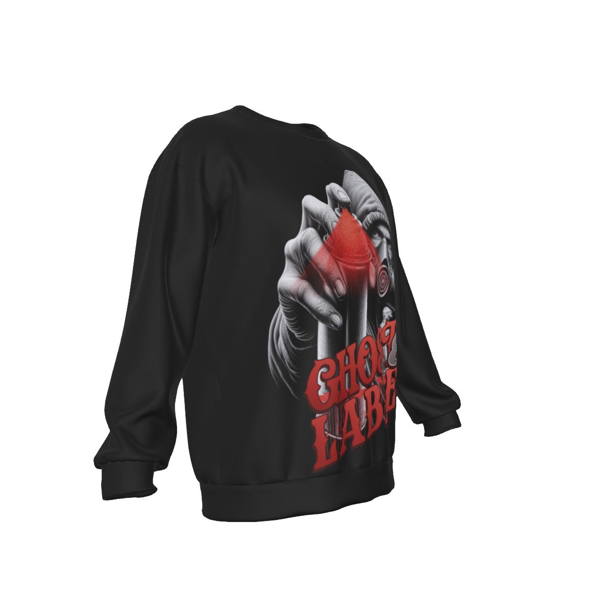 All-Over Print Men's Drop Shoulder Round Neck Long-Sleeved Sweatshirt