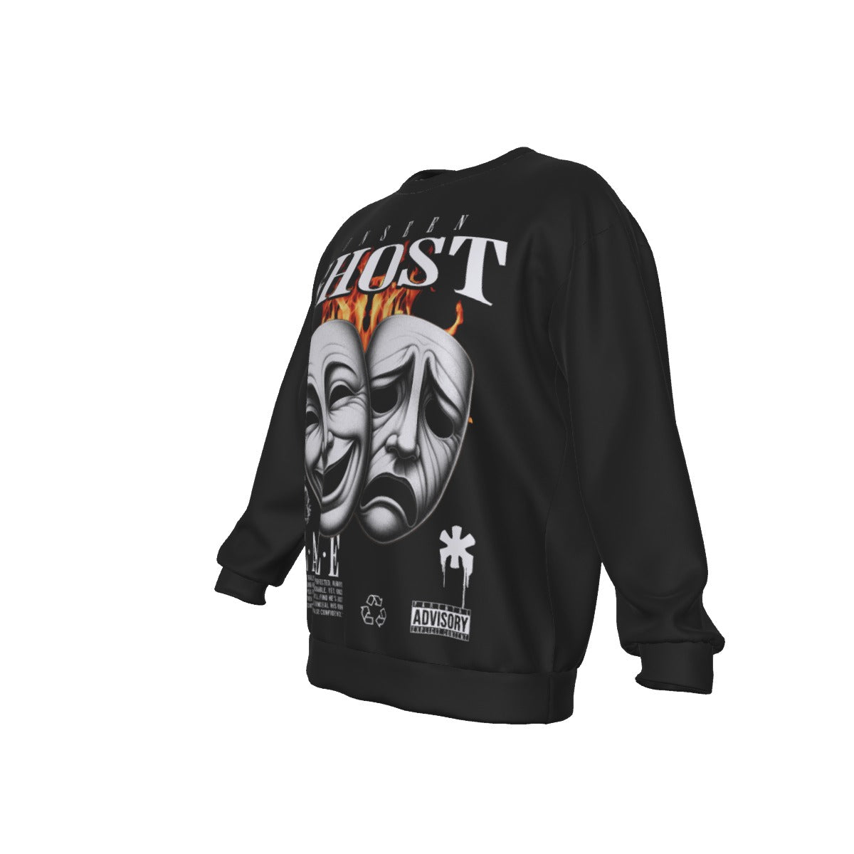 All-Over Print Men's Drop Shoulder Round Neck Long-Sleeved Sweatshirt