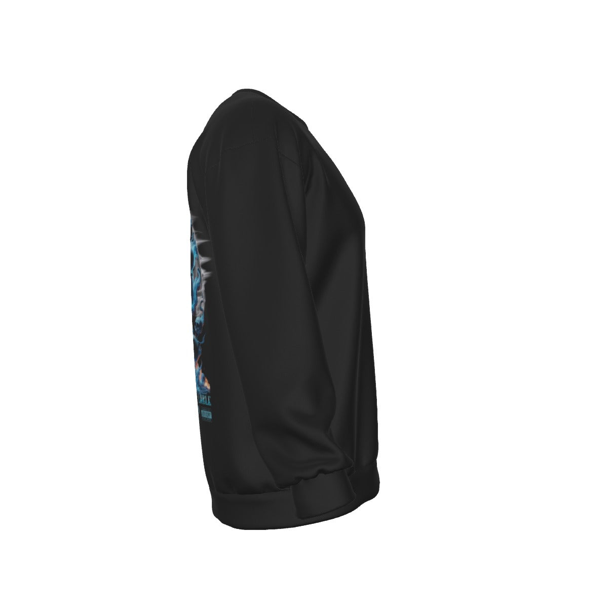 All-Over Print Men's Drop Shoulder Round Neck Long-Sleeved Sweatshirt