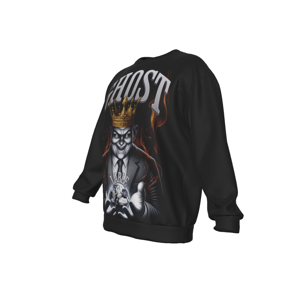 All-Over Print Men's Drop Shoulder Round Neck Long-Sleeved Sweatshirt