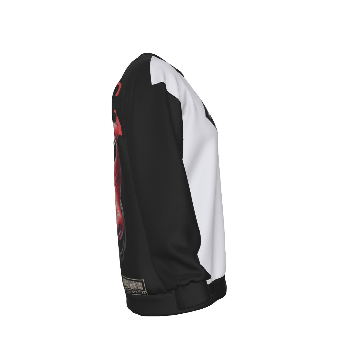 All-Over Print Men's Drop Shoulder Round Neck Long-Sleeved Sweatshirt