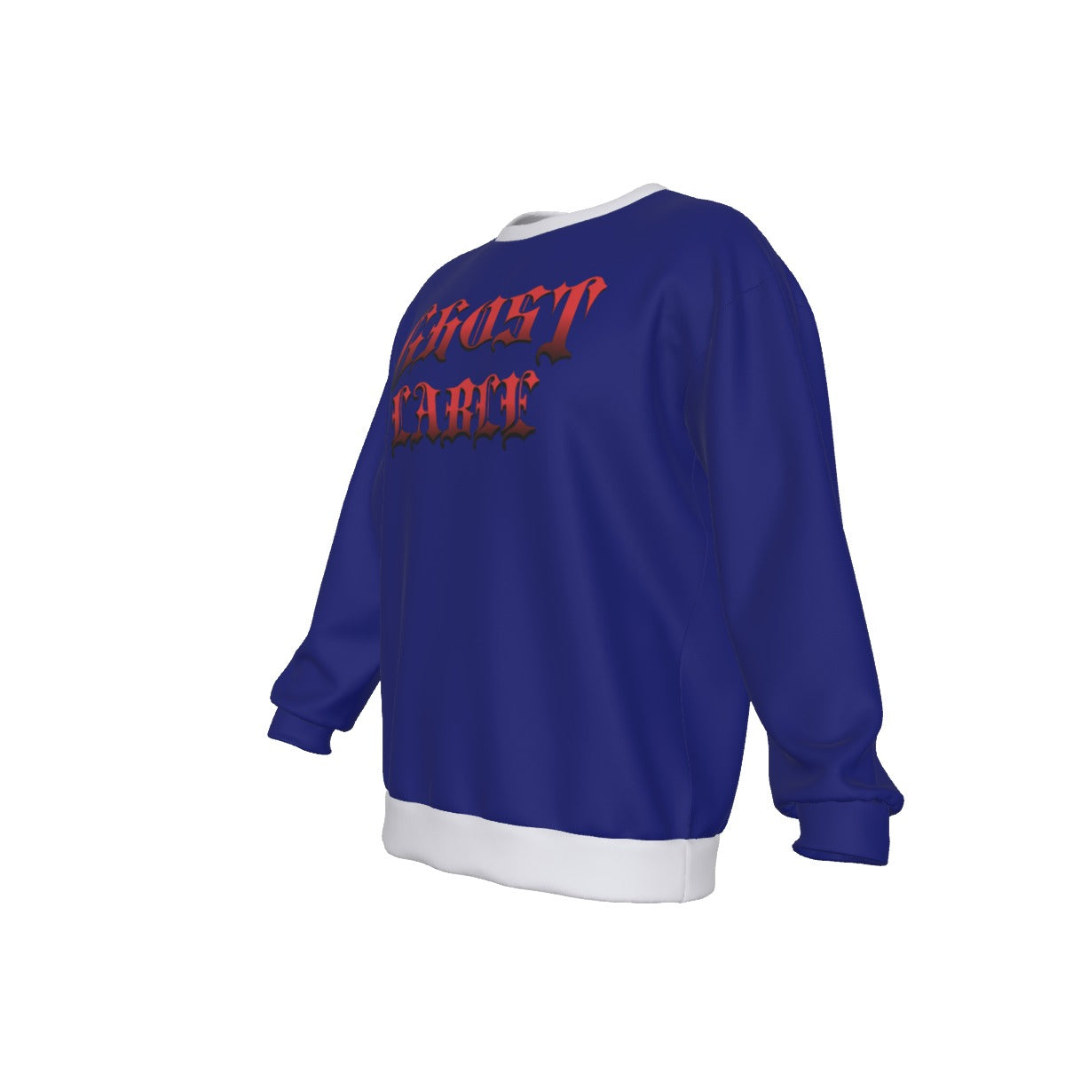 All-Over Print Men's Drop Shoulder Round Neck Long-Sleeved Sweatshirt