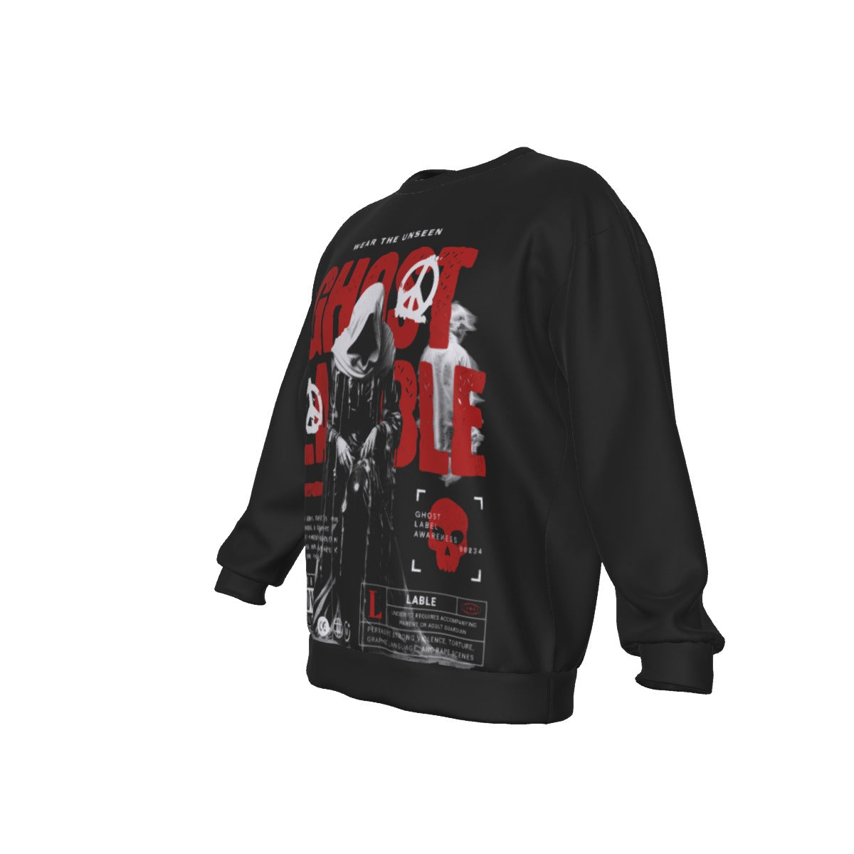 All-Over Print Men's Drop Shoulder Round Neck Long-Sleeved Sweatshirt
