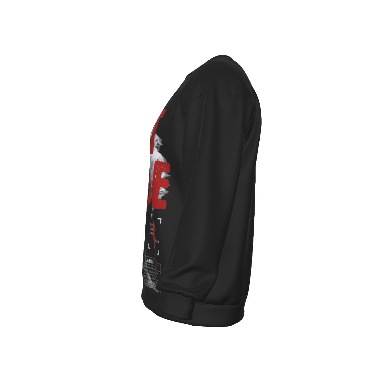 All-Over Print Men's Drop Shoulder Round Neck Long-Sleeved Sweatshirt