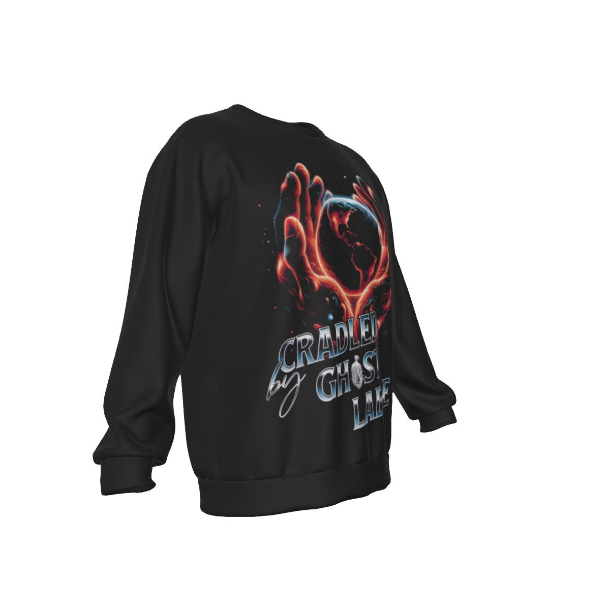 All-Over Print Men's Drop Shoulder Round Neck Long-Sleeved Sweatshirt
