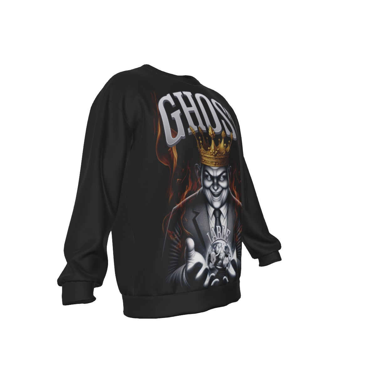 All-Over Print Men's Drop Shoulder Round Neck Long-Sleeved Sweatshirt