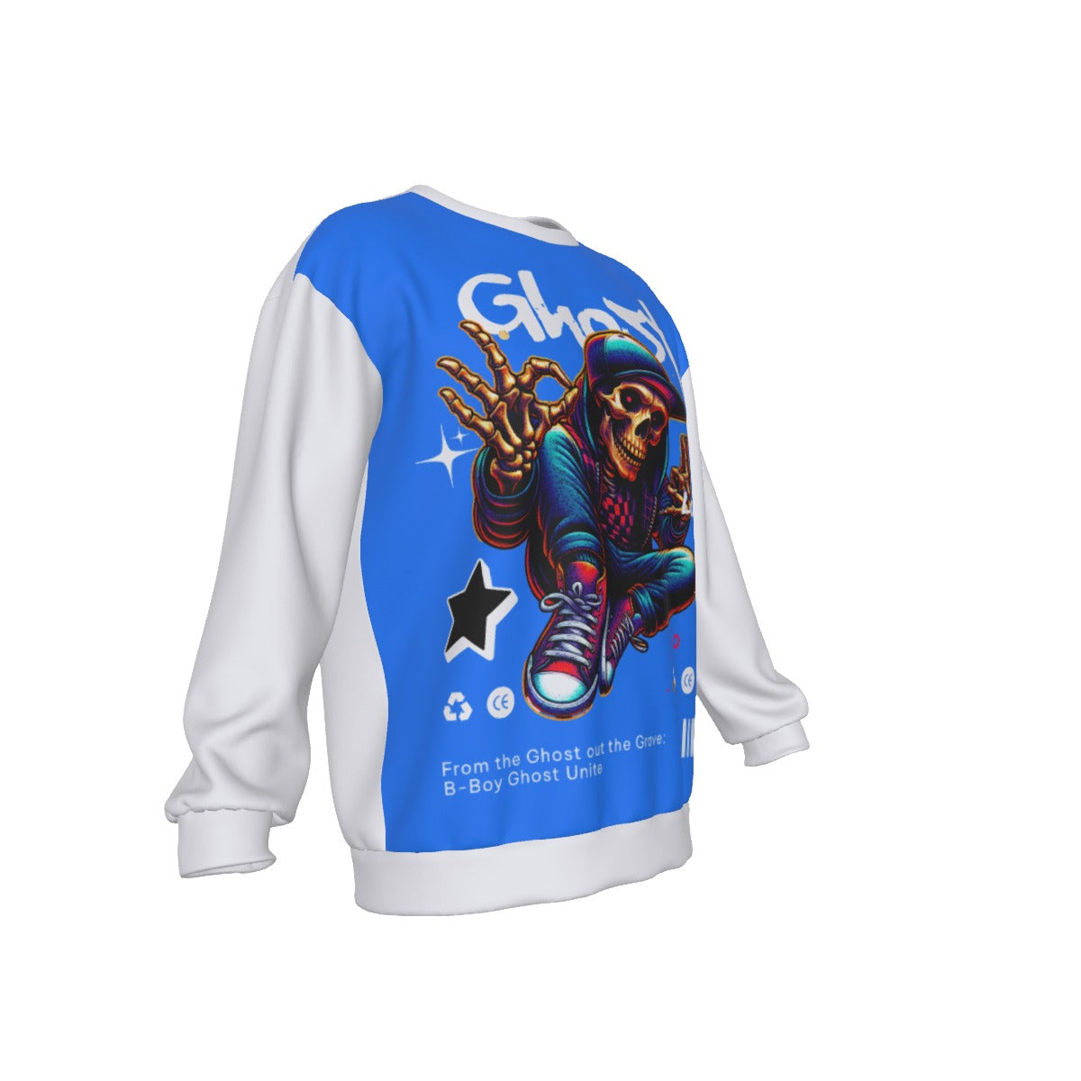 All-Over Print Men's Drop Shoulder Round Neck Long-Sleeved Sweatshirt