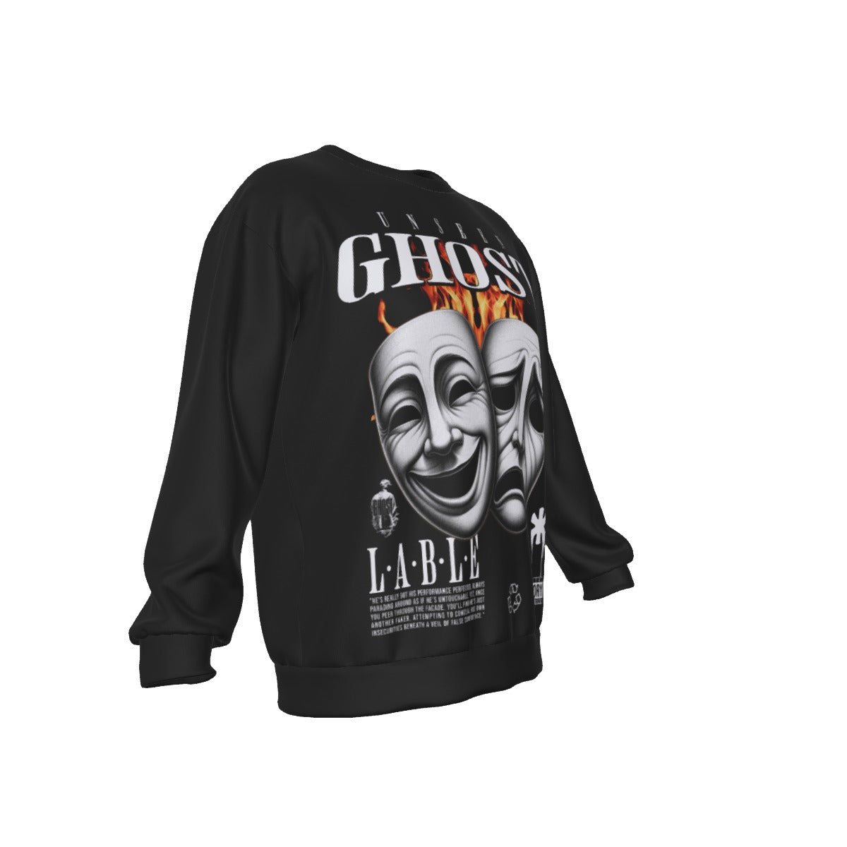 All-Over Print Men's Drop Shoulder Round Neck Long-Sleeved Sweatshirt