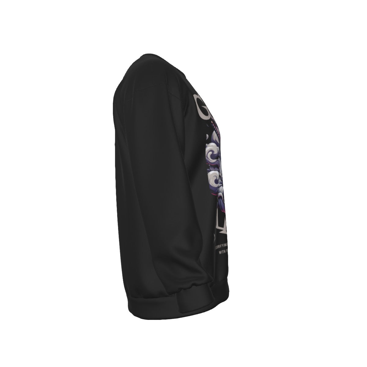 All-Over Print Men's Drop Shoulder Round Neck Long-Sleeved Sweatshirt