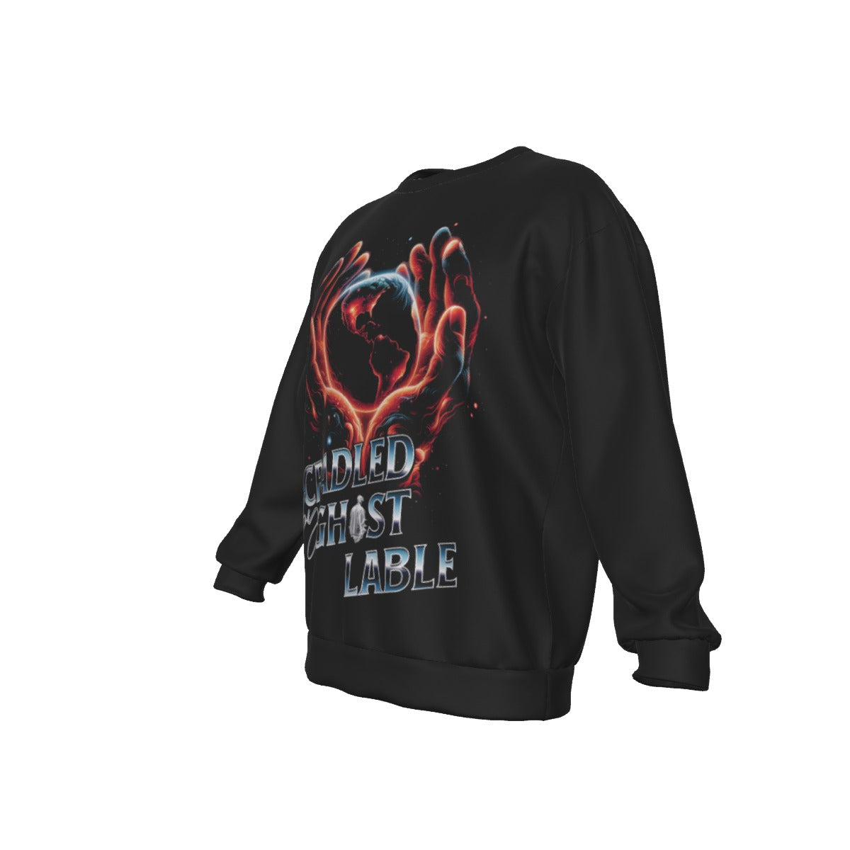 All-Over Print Men's Drop Shoulder Round Neck Long-Sleeved Sweatshirt
