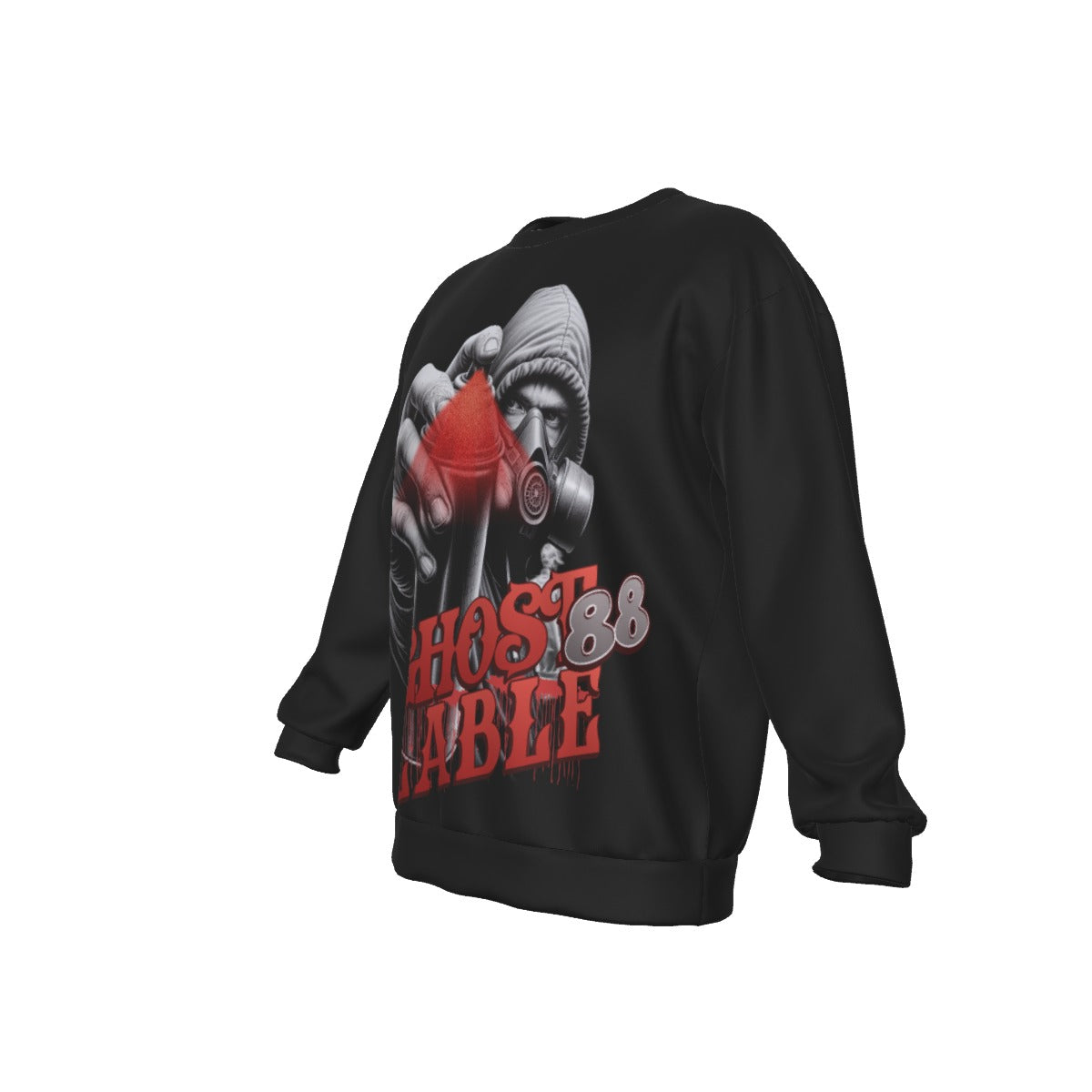 All-Over Print Men's Drop Shoulder Round Neck Long-Sleeved Sweatshirt