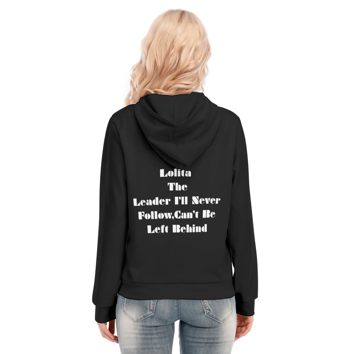 All-Over Print Women's Hoodie With Zipper