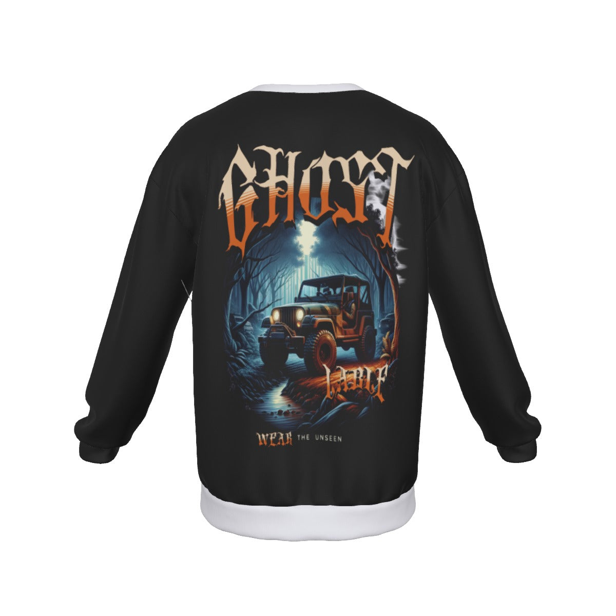 All-Over Print Men's Drop Shoulder Round Neck Long-Sleeved Sweatshirt